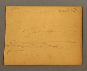 Desenho, Montanhas, março de 1856