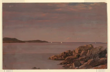 Desenho, Ilha do Monte Deserto, Costa do Maine, 1850