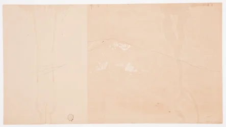 Desenho, Monte Katahdin a partir de sudeste; verso: Monte Katadhin, 1876-78