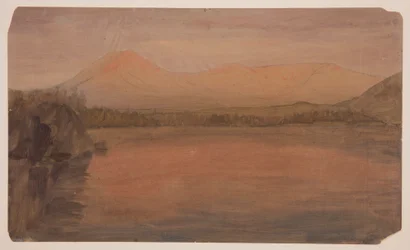 Desenho, Mts. Katahdin e Turner a partir do Lago Katahdin, 1860-78