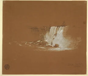 Desenho, Cataratas do Niágara, outubro de 1856