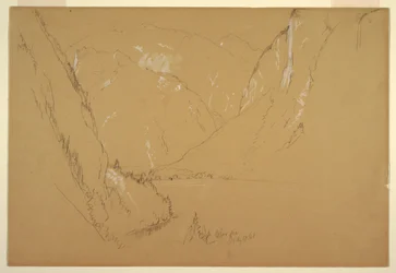 Desenho, "Obersee", perto de Berchtesgarden, Baviera, 17 de julho de 1868