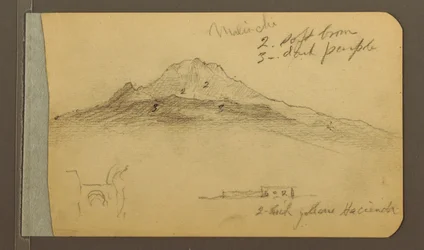 Desenho, Pico de Malintzi, 1889
