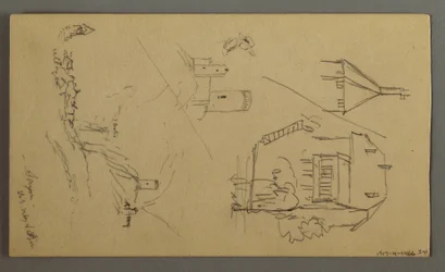Desenho, Estudos de plantas, Notas de plantas, Cascata, 1868