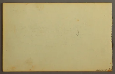 Desenho, Estudo de plantas, faces, possivelmente 1844