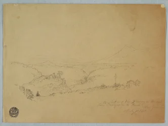 Desenho, Recollection of the Scenery on the Road from Fusugasuga to Pandi, Nova Granda, Colômbia, 11 de julho de 1853