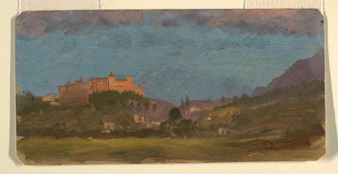 Desenho, Salzburgo, Áustria a partir do Leste, julho de 1868