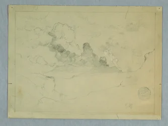 Desenho, Vulcão Sangay em erupção, Equador, 1857-62