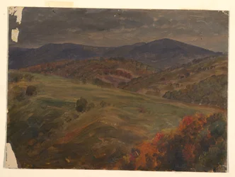 Desenho, Cena em Catskills, 1870-80