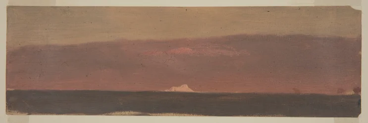 Desenho, Paisagem marítima com icebergue, 1859