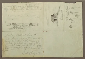 Desenho, Esboços de Calé, Colômbia, julho de 1853
