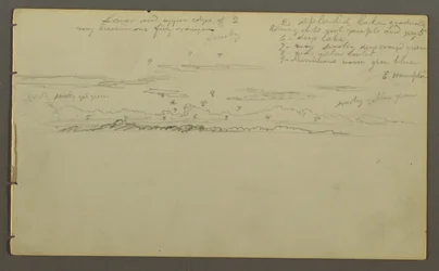 Desenho, Estudo do céu, possivelmente 1857-58