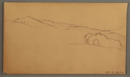 Desenho, Estudo do céu, possivelmente 1873