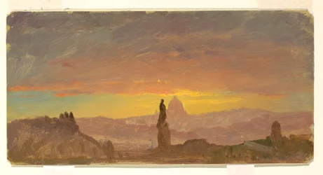 Desenho, São Pedro, Roma, mostrado, 1868-69