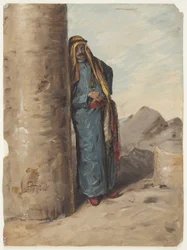 Desenho, Beduíno de pé, 1868