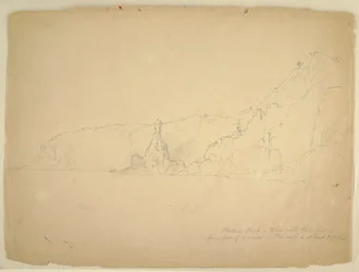Desenho, "Statue Rock", setembro de 1851