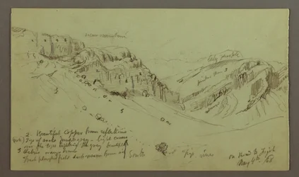 Desenho, Estudo de um lado de um vale, 4 de maio de 1868