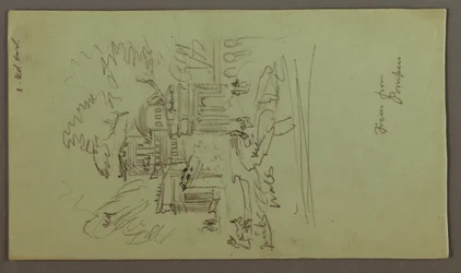 Desenho, Estudo de um Fresco de Pompeia, possivelmente 1868-69