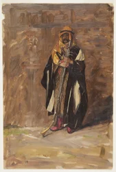 Desenho, Estudo de um beduíno de pé, 1869
