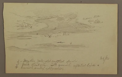 Desenho, Cume e céu, julho de 1881