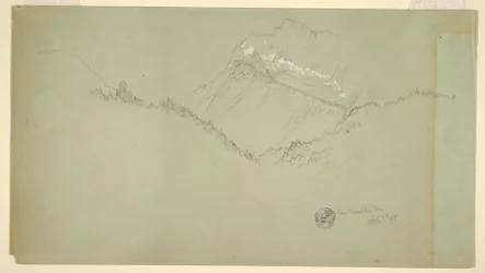 Desenho, Cume do Watzmann, perto de Berchtesgaden, 9 de julho de 1868