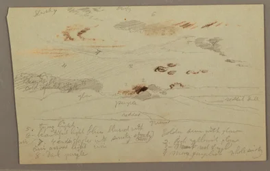 Desenho, Pôr do sol, possivelmente 1860