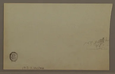 Desenho, Pôr do sol, possivelmente da década de 1860