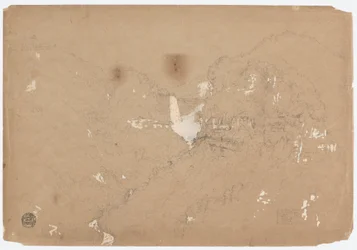 Desenho, Cataratas de Tequendama perto de Bogotá, Colômbia, 1853
