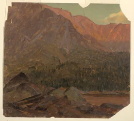 Desenho, A Grande Bacia de Katahdin, Maine, 1860-70