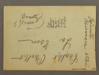 Desenho, Edifícios da cidade, possivelmente 1868-69