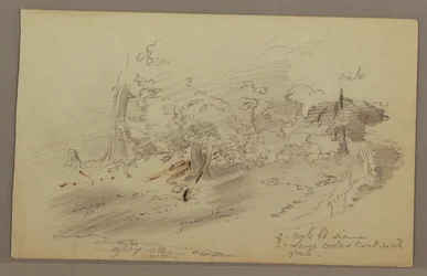 Desenho, Árvores, possivelmente da década de 1860