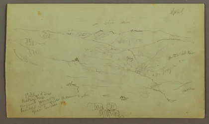 Desenho, Valley, abril, possivelmente 1868
