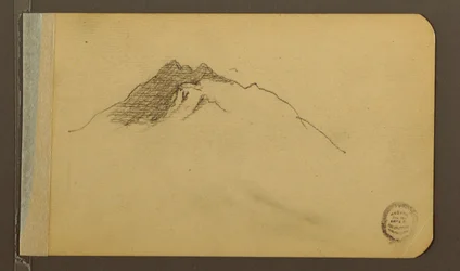 Desenho, Vale; Verso: Pico da Montanha, 1889