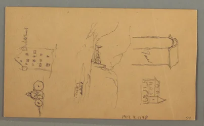 Desenho, Vale de Vallais, possivelmente 1868