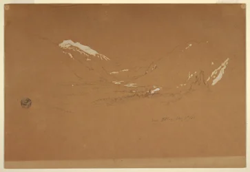 Desenho, Vale "perto de Golling", Áustria, 5 de agosto de 1868
