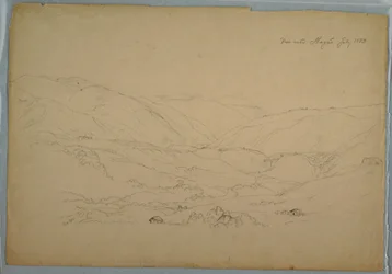 Desenho, Vale perto de Ibagué, Colômbia, julho de 1853