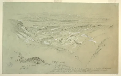 Desenho, Vale de El Arabah, 21 de fevereiro de 1868