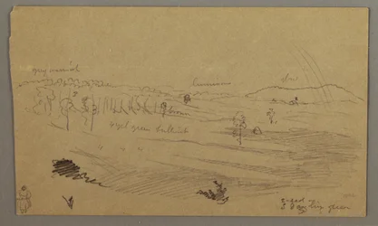 Desenho, Valley, arco-íris, possivelmente 1865-66