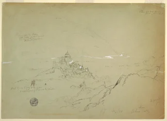 Desenho, Vista de Sien no Vale do Ródano, agosto de 1868