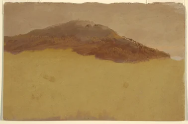 Desenho, Colina arborizada, 1870-80