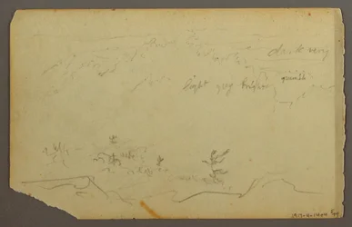 Desenho, Paisagem arborizada, 1844