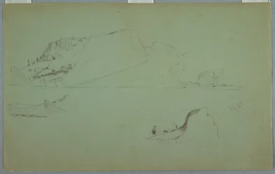 Icebergs flutuantes, 15 de julho de 1859