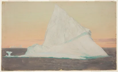 Iceberg e flor de gelo