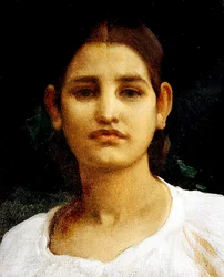 Cabeça de uma menina (óleo sobre tela)