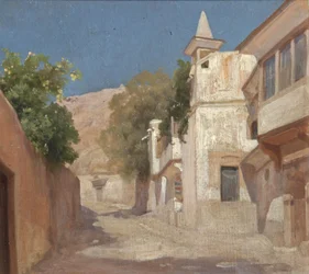 Vista da casa de Sir Richard e Lady Burton em Damasco, 1873