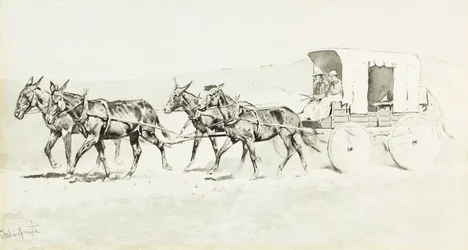 Um dos estágios de Williamson, c.1892 (caneta e pincel e tinta preta e branco chinês no papel)