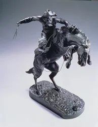 O bronco Buster, 1889 (bronze com pátina marrom)