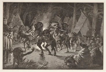 The Buffalo Dance, do Harpers Weekly, pub 1887