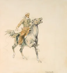 O Cowboy, c.1897 (wc no papel)