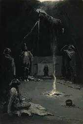 O ir do cavalo da medicina (deus indiano do fogo) 1897